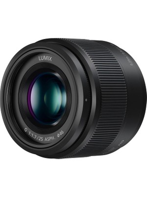 Panasonic H-H025E Lumıx G Sabit Yanma Genişliği 25 mm F1.7 Asph. Objektif (Görüntü Açısı 47°, Filtre