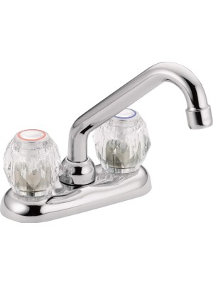 Moen 4975 Krom Iki Kulplu Çamaşır Bataryası, Tek Boyut