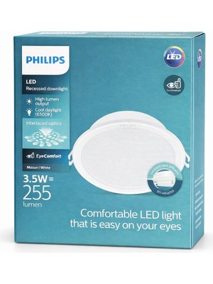 Philips Phılıps  Meson Gömme Spot 8cm 3.5W 6500K Sarı Işık