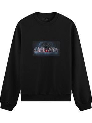 The Lucid Lab Star Wars Last Supper Oversize Sweatshirt - Siyah