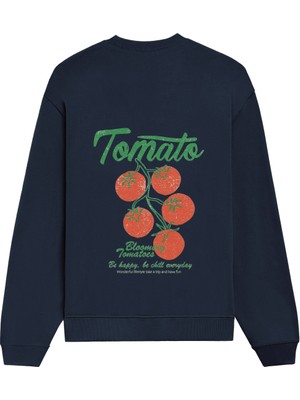 The Lucid Lab Tomato Oversize Sweatshirt - Lacivert
