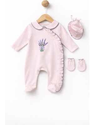 Eda Baby Bebe Yaka Önden Çıtçıtlı Tulum