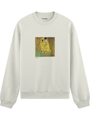 The Lucid Lab The Kiss Oversize Sweatshirt - Beyaz
