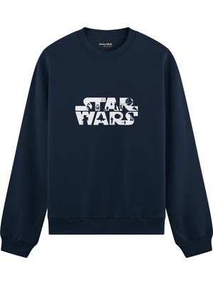 The Lucid Lab Star Wars Oversize Sweatshirt - Lacivert