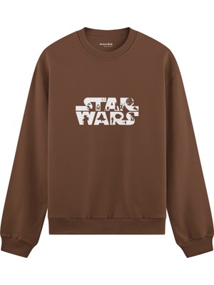 The Lucid Lab Star Wars Oversize Sweatshirt - Kahverengi