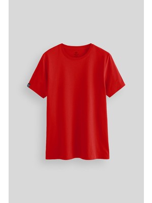 Tommy Life Fiesta Erkek Basic Kısa Kol Standart Kalıp O Yaka T-shirt - 87911