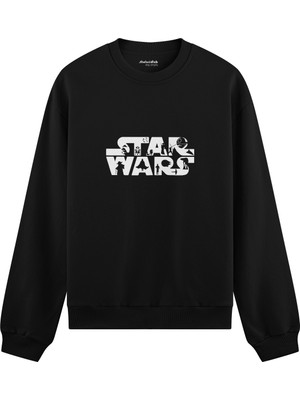 The Lucid Lab Star Wars Oversize Sweatshirt - Siyah