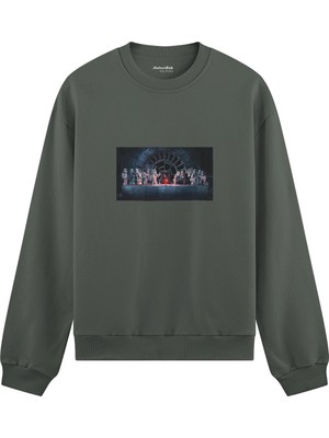 The Lucid Lab Star Wars Last Supper Oversize Sweatshirt - Antrasit