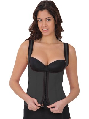 Beruflic Gri Mı 9173 Agraflı Göğsü Açık Atlet Korse