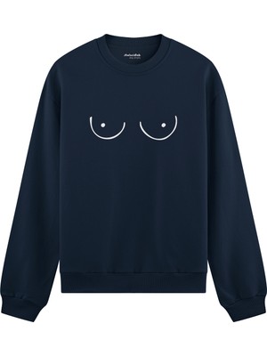 The Lucid Lab Uncensored Oversize Sweatshirt - Lacivert