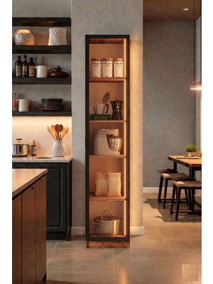 AVM Park Orea Tek Kapaklı Airfry Kiler Dolabı Çok Amaçlı Erzak Dolabı Atlantik Çam