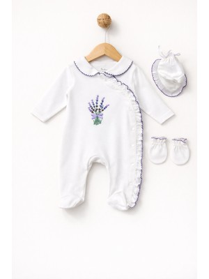 Eda Baby Bebe Yaka Önden Çıtçıtlı Tulum