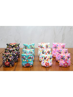 Meks Ahşap 3'lü Baykuş Seti Model 3