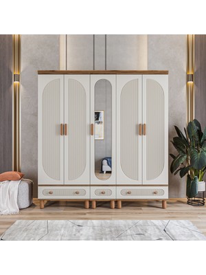 Velmo Barrel 5 Kapaklı Gardırop (Aytaşı)