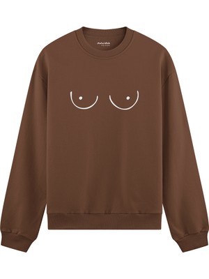 The Lucid Lab Uncensored Oversize Sweatshirt - Kahverengi