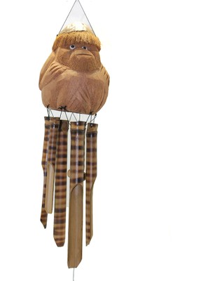 Meks Maymun Büstü Rüzgar Çanı