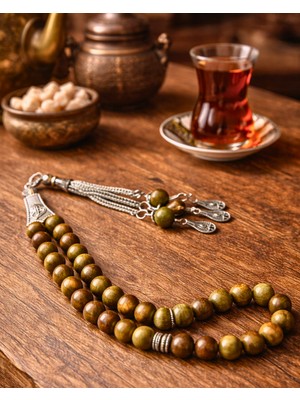 Sufi Tesbih Esans Ve Hediyelik 33’lük Doğal Pelesenk Tesbih – Kokulu Ahşap Tesbih – El Işçiliği Imameli Günlük Zikir Tesbihi