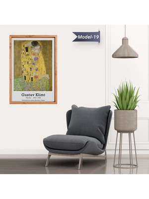 Akıllı Kağıt Öpücük Tablo - Poster Dünyaca Ünlü ( Model-19)