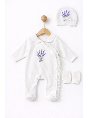 Eda Baby Kadife Önden Çıtçıtlı Tulum