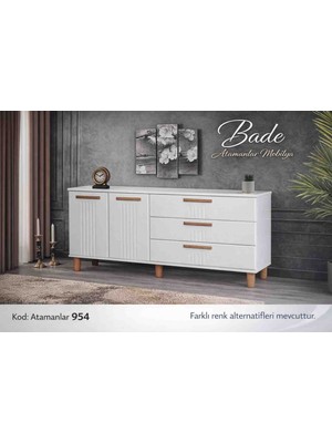 ATAMANMBKGN954 Bade Mebran  Çekmeceli Konsol Beyaz