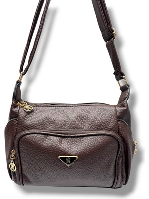 Cakgo 413-26 Baskı Deri Omuz Askılı Kadın Çanta