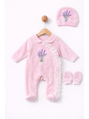 Eda Baby Kadife Önden Çıtçıtlı Tulum