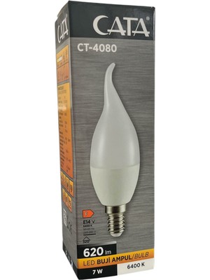 Cata LED Buji Ampul 6400K Beyaz 7W 4ADET