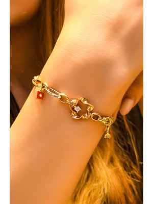 Ravi Pırlanta Taşlı Fantazi Bileklik 14 Ayar A030621