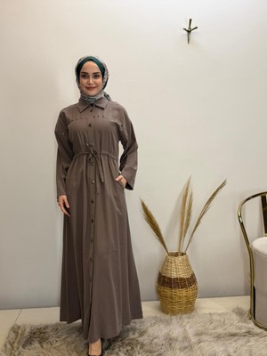 JOOQSTORE Metal Düğmeli Elbise