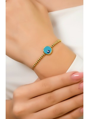 Nazar Boncuklu Bileklik 14 Ayar A027699