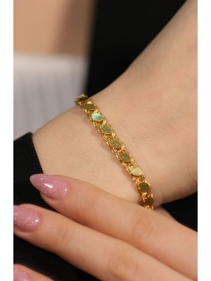 Pullu Zincir Bileklik 22 Ayar A078046