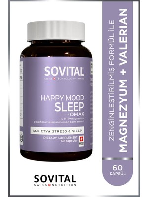SOVITAL SLEEP o-max Happy Mood İyi Ruh Hali ve Uyku
