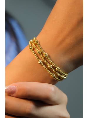 Üç Sıra Dorika Bileklik 22 Ayar AT03158