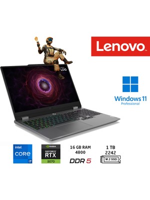 Lenovo Loq I7-13650HX 16GB 1tb SSD 15.6" Fhd 144Hz Rtx 5070 8gb Gddr7 Windows 11PRO 83JE00D0TR