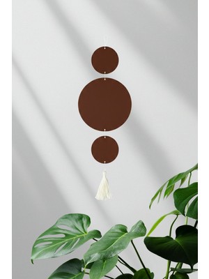 Home All Ahşap Geometrik Duvar Süsü | Bohem Tarz Minimalist Duvar Dekoru