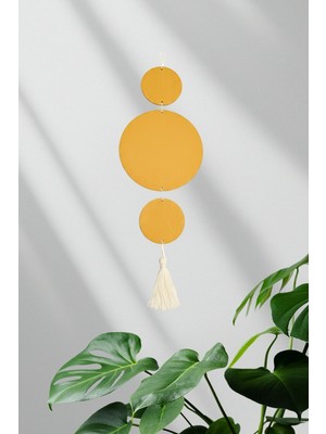 Home All Ahşap Geometrik Duvar Süsü | Bohem Tarz Minimalist Duvar Dekoru