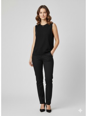 On Triko Taş Detaylı Triko Bluz 70336