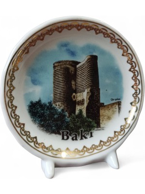 Hureggo Vintage Bakü Temalı Porselen Mini Biblo & 9 cm