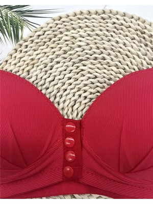 AGM Önden Düğmeli Içi Boş Desteksiz  Sütyen ,yumuşak Rahat Kalıp Toparlayıcı Sütyen , Önden Düğmeli Sütyen