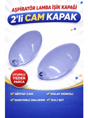 Arçelik Aspiratör Davlumbaz Lamba Camı Muhafaza Kapağı ( Işık Ampul Kapağı )