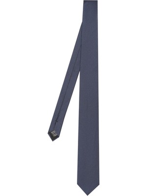 Boss Erkek Mikro Desenli %100 Ipek Lacivert Kravat 50555956-404