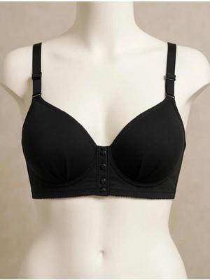 AGM Önden Düğmeli Içi Boş Desteksiz  Sütyen ,yumuşak Rahat Kalıp Toparlayıcı Sütyen , Önden Düğmeli Sütyen