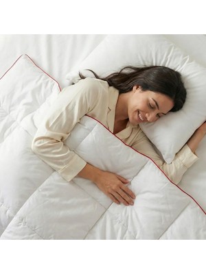 %100 Kaz Tüyü Dolgulu Tek Kişilik Yorgan Seti - Alegra Serisi