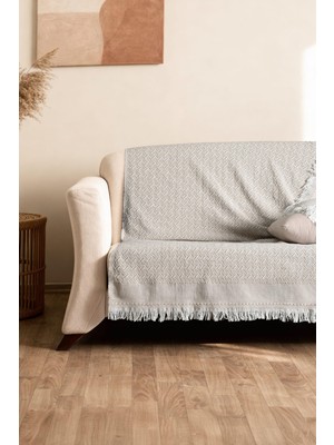 Soley Serge | Jakarlı Saçaklı Koltuk Örtüsü | 170X205 cm