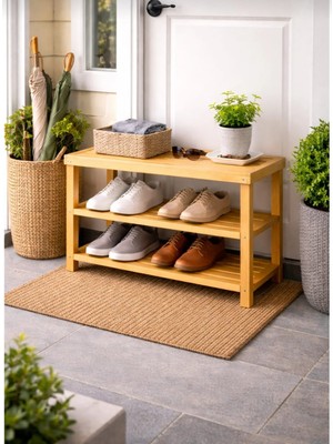 CopperWood 3 Katlı Ayakkabılık – Şık & Dayanıklı Tasarım