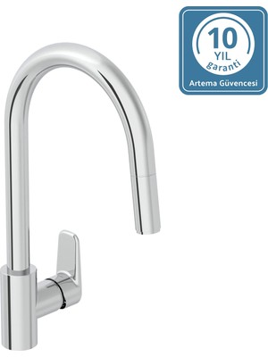 Artema Shift T20 A43678 Eviye Bataryası, C Tipi, Pull-Down, Krom