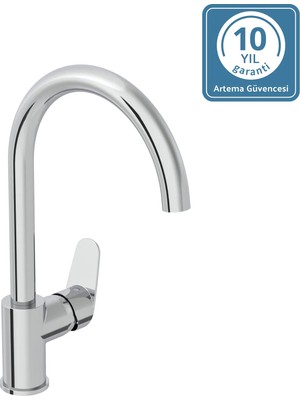 Artema Shift T10 A43654 Eviye Bataryası, C Tipi, Krom