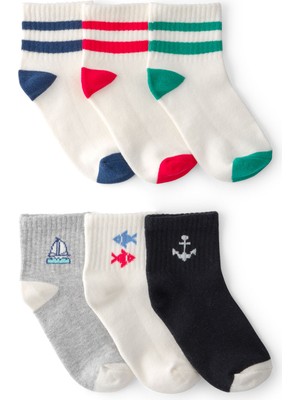 Carter's Erkek Çocuk  6lı Çorap 4-7 Yaş Çok Renkli