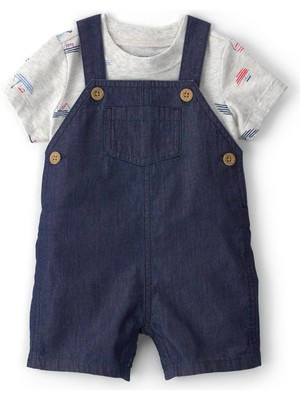 Carter's Erkek Bebek Salopet Set 3 Ay-24 Ay Mavi