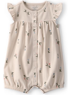 Carter's Kız Bebek Kısa Tulum 3 Ay-24 Ay Çok Renkli